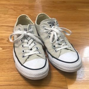 Light Green Low Top Converse Sneakers